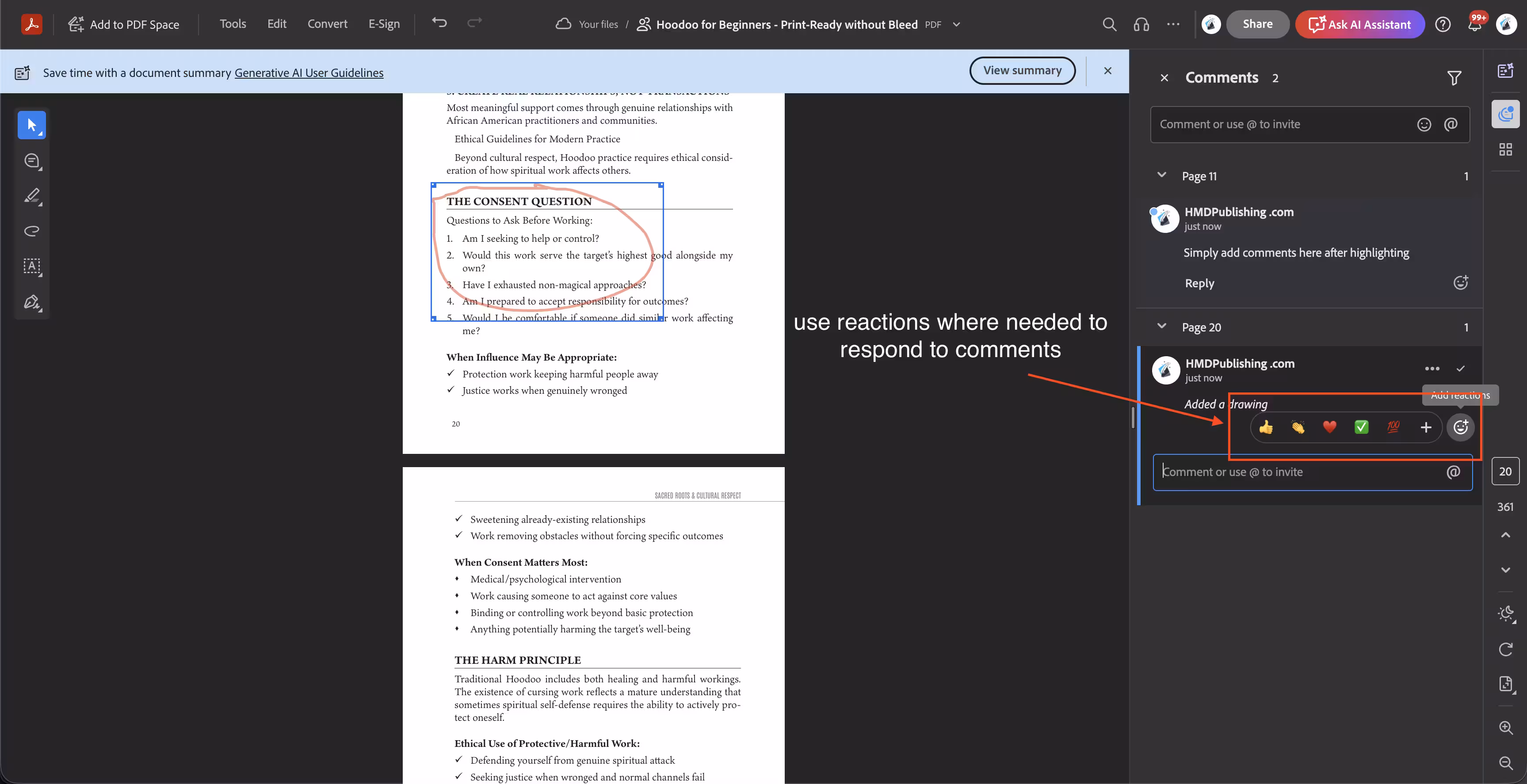 5. Manage Comments